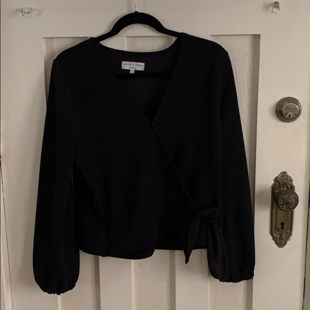 Madewell Texture & Thread wrap top
